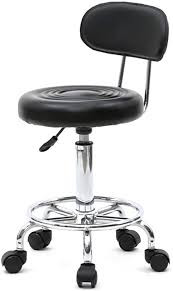 Manicure Stool With Back Rest